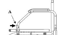 Press lever to unlock armrest
