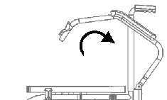 Flip the armrest towards the backrest