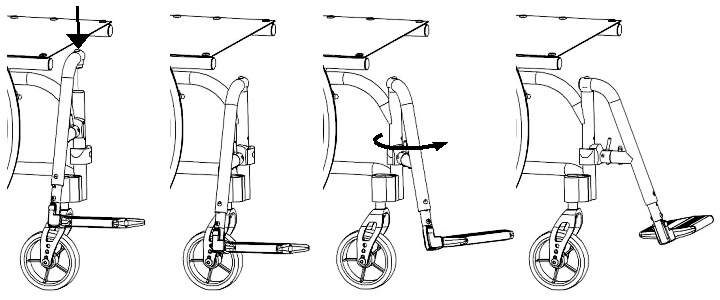 Detachable footrests