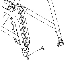 Single aluminium footplate tilt adjustment