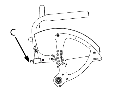 Tilting the L-shaped armrest