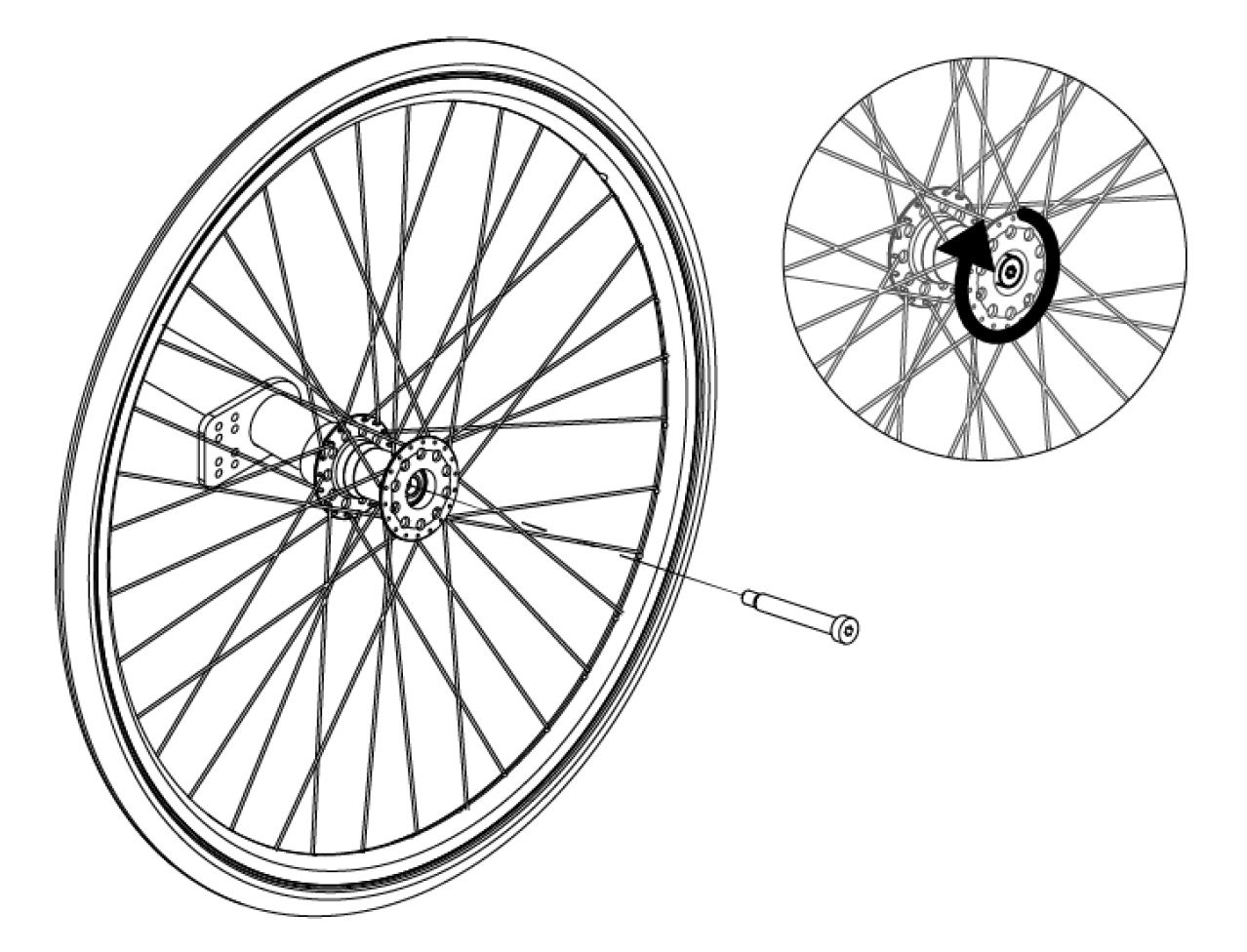 Wheel removal diagram